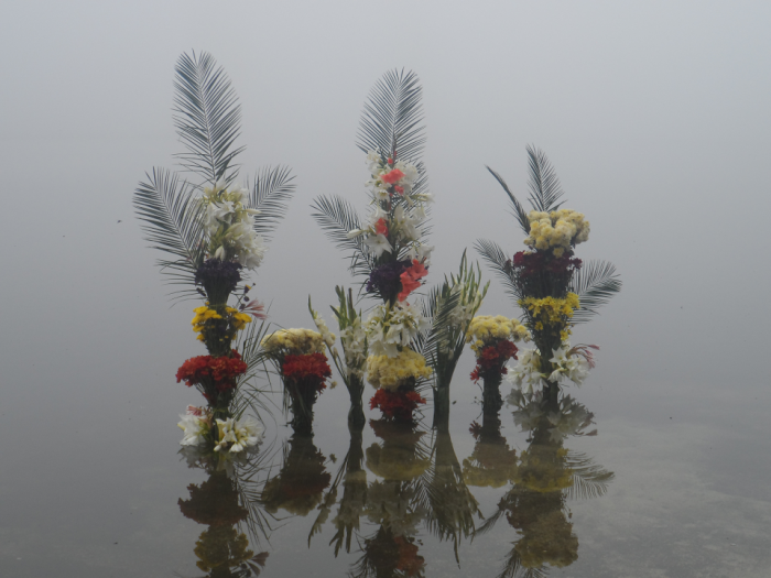 Ceremonias mayas en la Laguna de Chicabal, Quetzaltenango, Guatemala.